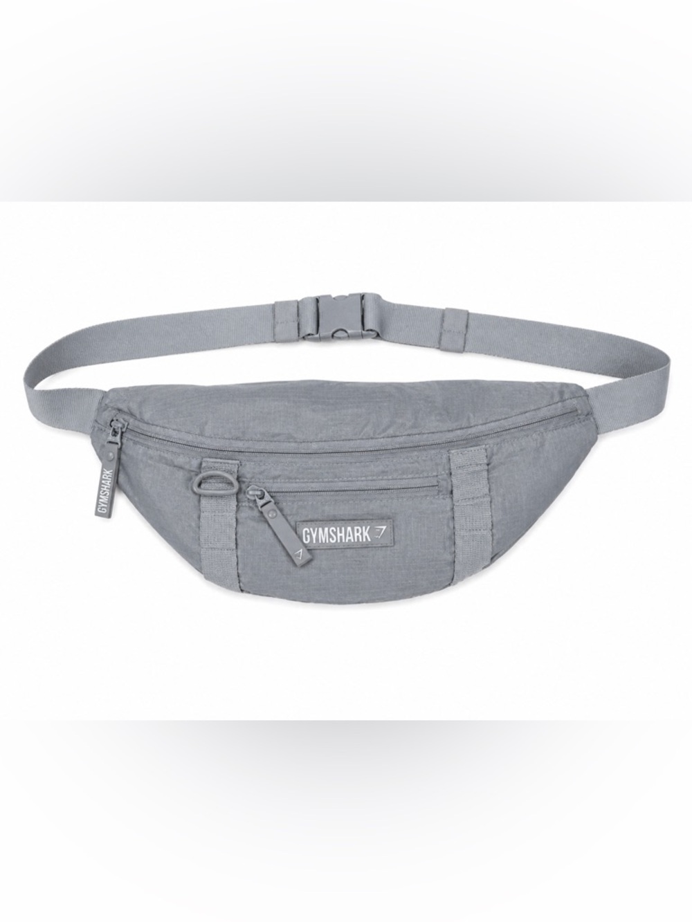 Gymshark Crossbody Waist Bag Sling Fanny Pack Adjustable Gray Lightweight Unisex